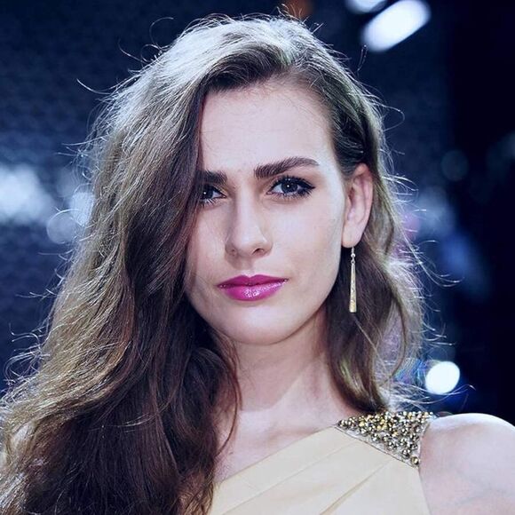 14K White Gold with Genuine White Fire Opal Dangling Hook Tapered Bar Earrings - Picture 5 of 5